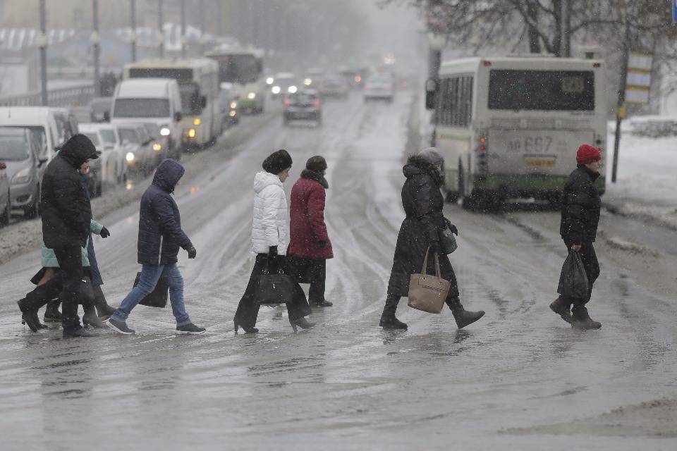 Не ждали. В Пскове выпал первый снег Не ждали. В Пскове выпал первый снег
