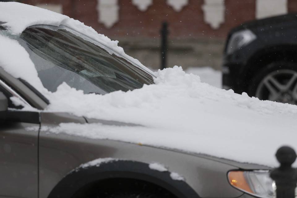 Не ждали. В Пскове выпал первый снег Не ждали. В Пскове выпал первый снег