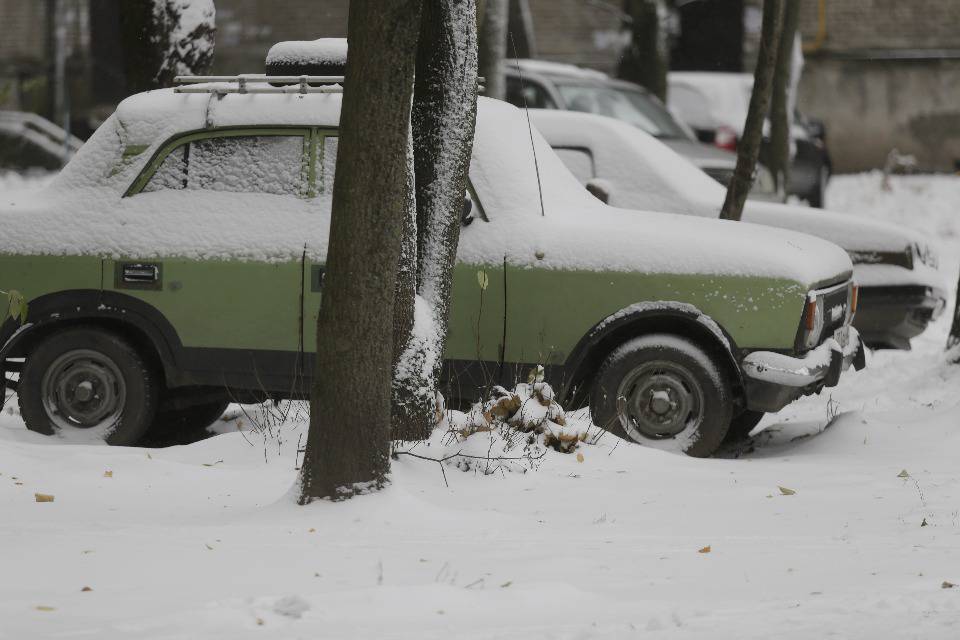 Не ждали. В Пскове выпал первый снег Не ждали. В Пскове выпал первый снег