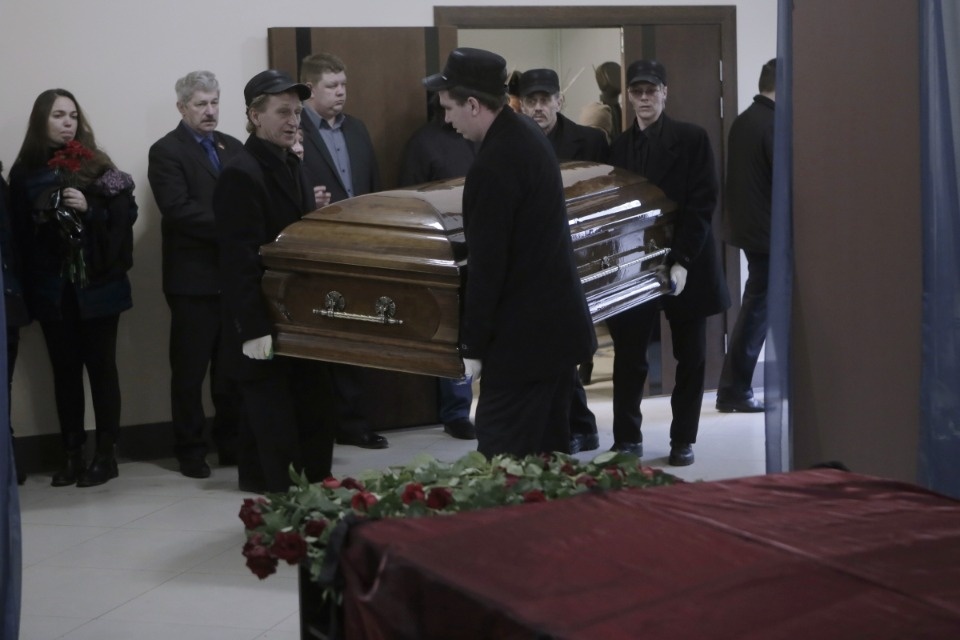 Панихида по Валентину Каленскому в Пскове Панихида по Валентину Каленскому в Пскове