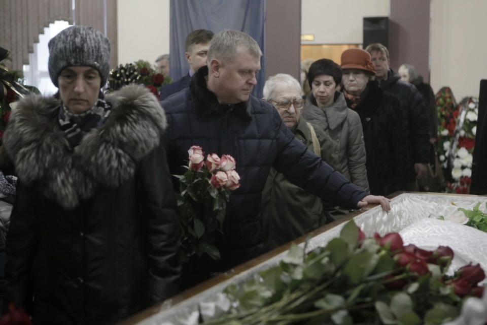 Панихида по Валентину Каленскому в Пскове Панихида по Валентину Каленскому в Пскове