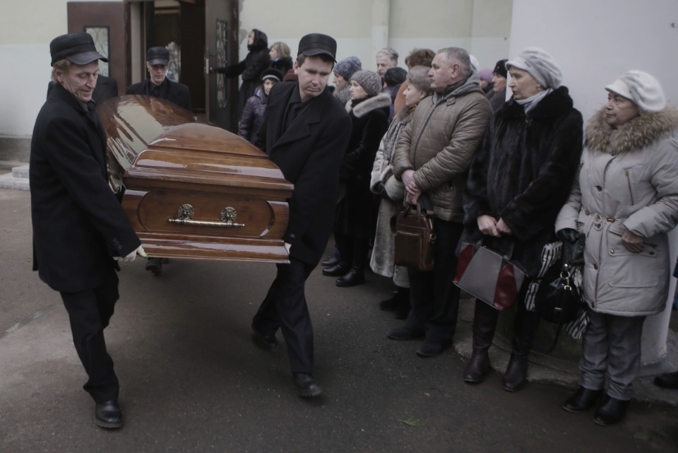 Панихида по Валентину Каленскому в Пскове Панихида по Валентину Каленскому в Пскове