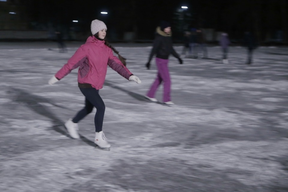 На стадионе «Машиностроитель» открыли каток