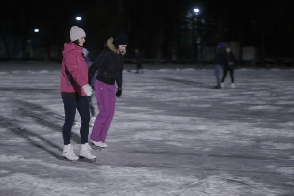 На стадионе «Машиностроитель» открыли каток