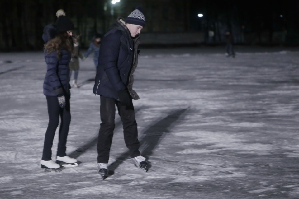 На стадионе «Машиностроитель» открыли каток