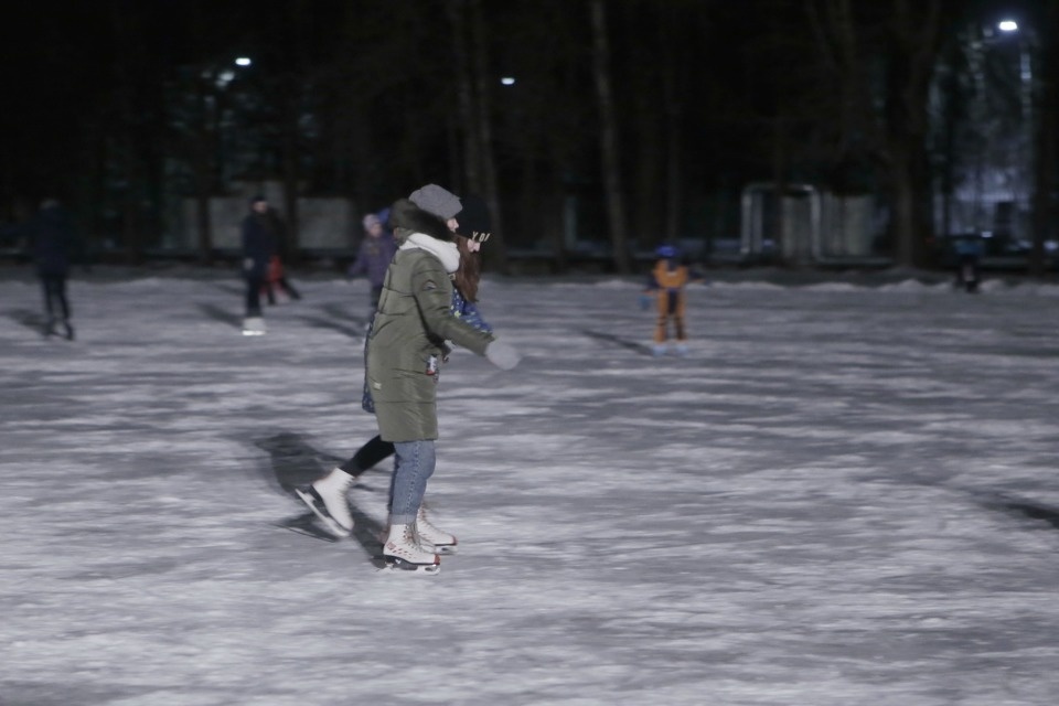 На стадионе «Машиностроитель» открыли каток