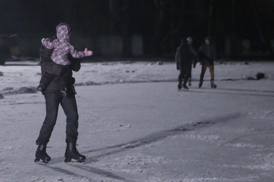 На стадионе «Машиностроитель» открыли каток