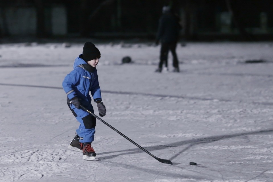 На стадионе «Машиностроитель» открыли каток
