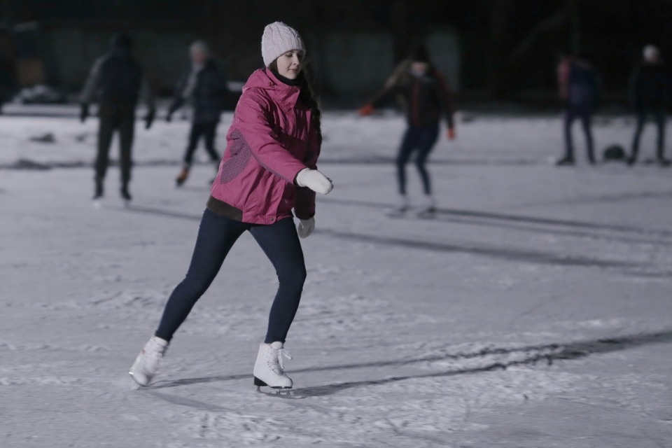 На стадионе «Машиностроитель» открыли каток