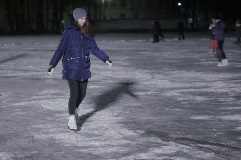 На стадионе «Машиностроитель» открыли каток