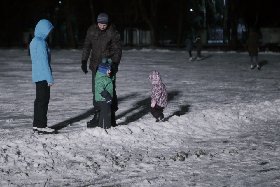 На стадионе «Машиностроитель» открыли каток