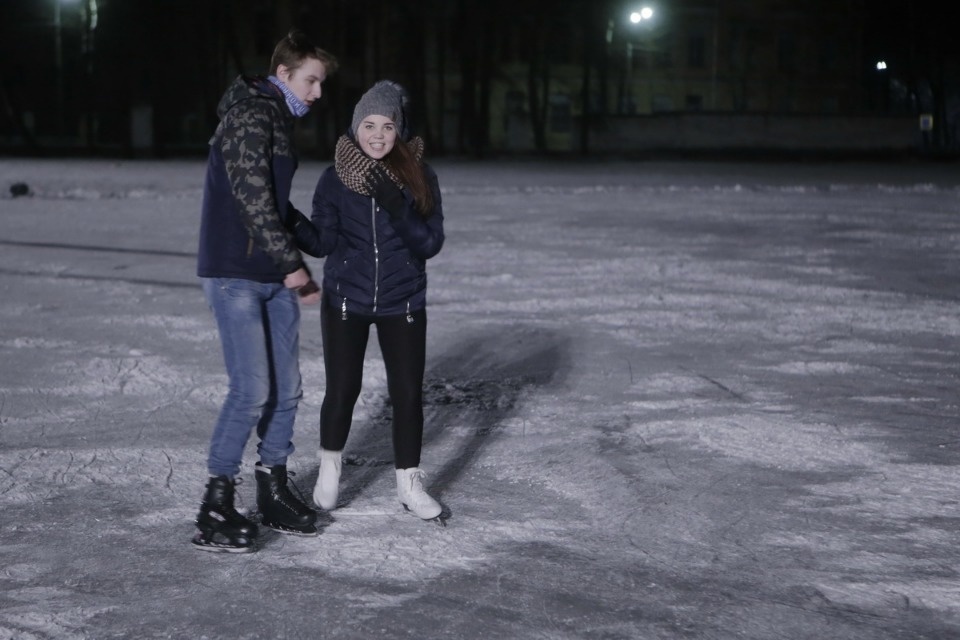 На стадионе «Машиностроитель» открыли каток