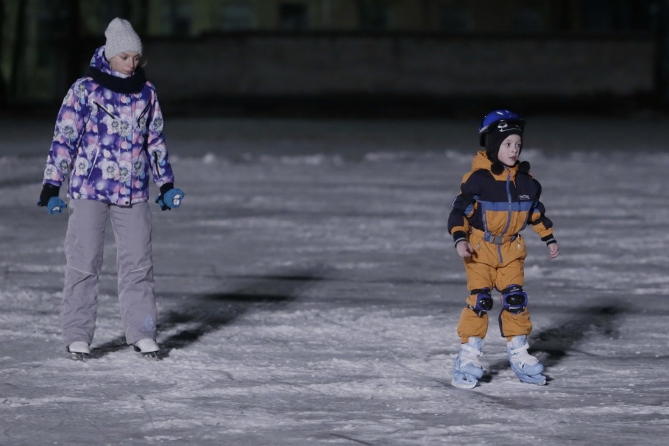 На стадионе «Машиностроитель» открыли каток