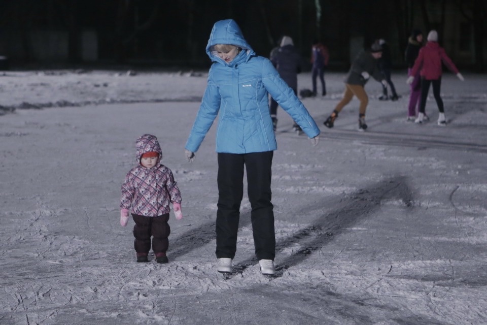 На стадионе «Машиностроитель» открыли каток