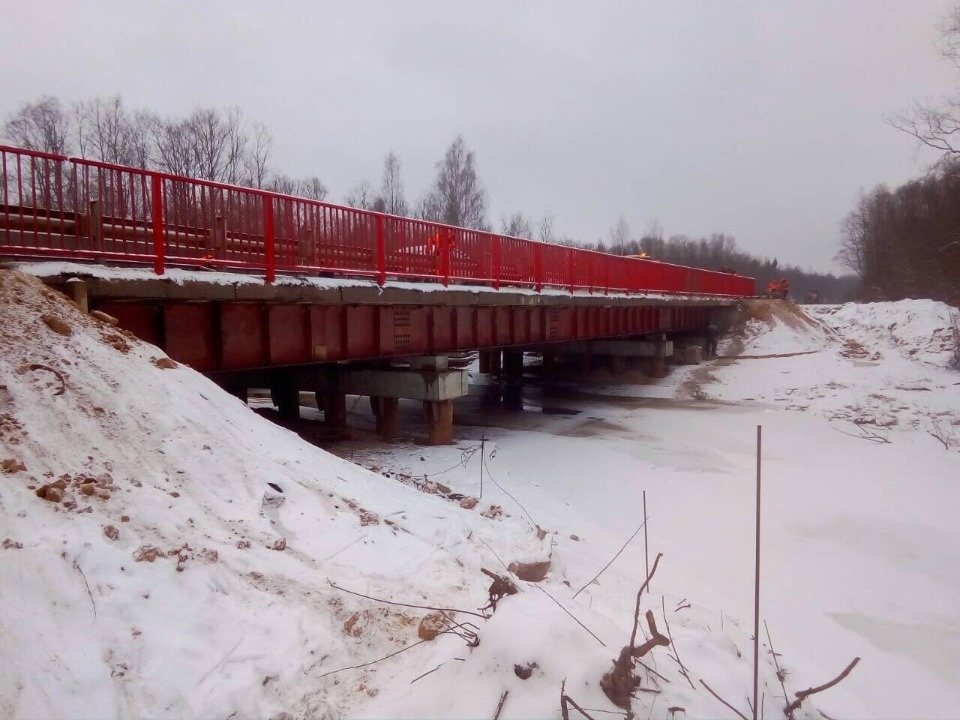 Временный мост через реку Плюсса появится на федеральной трассе Р-23 