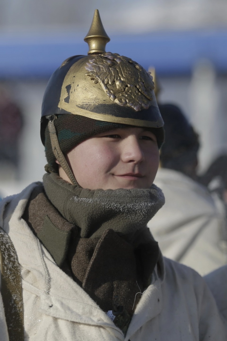 В псковских Крестах реконструировали первый бой Красной армии