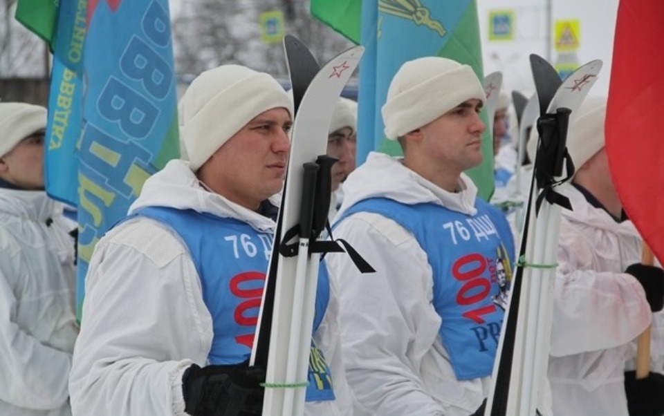 Псковские десантники пройдут на лыжах до Рязани тысячу километров