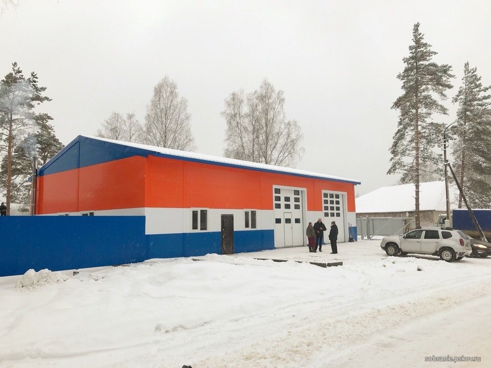 В Лядах почти завершили строительство отдельного пожарного поста 