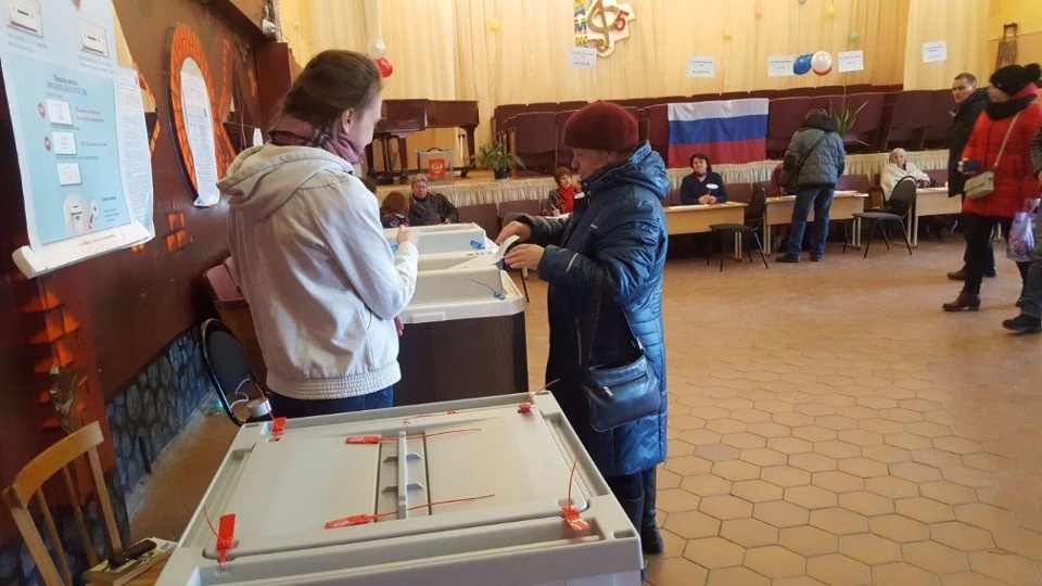 Псковичи голосуют на выборах президента России
