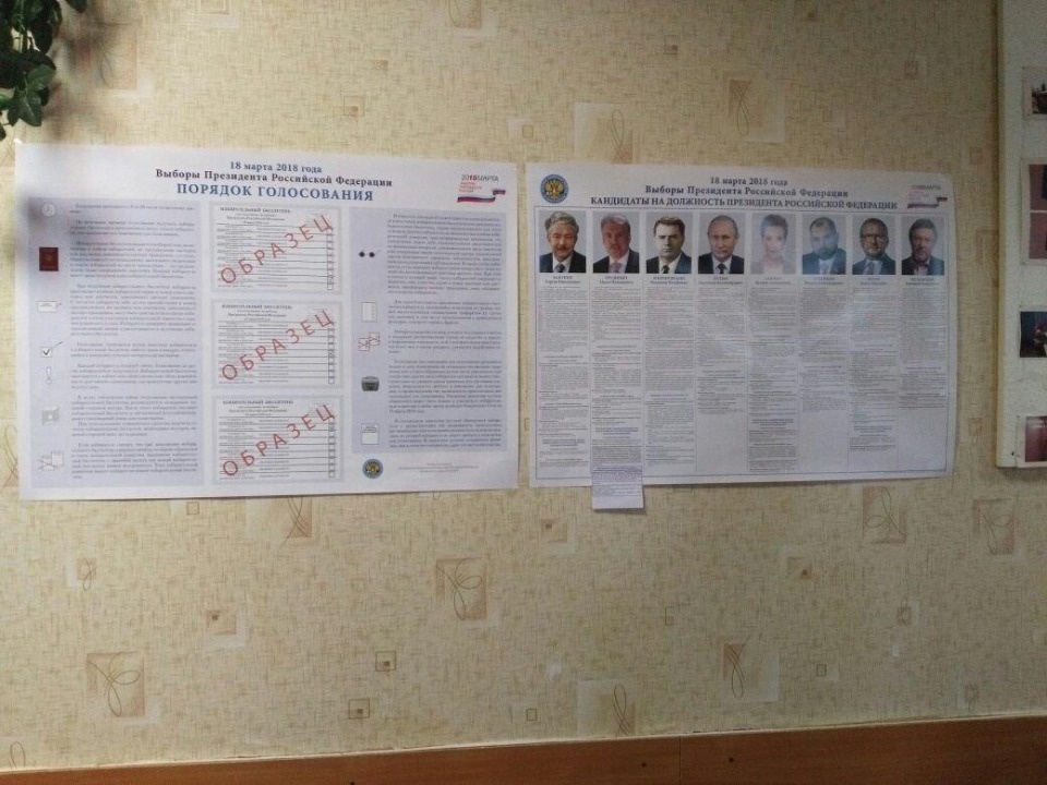 Псковичи голосуют на выборах президента России