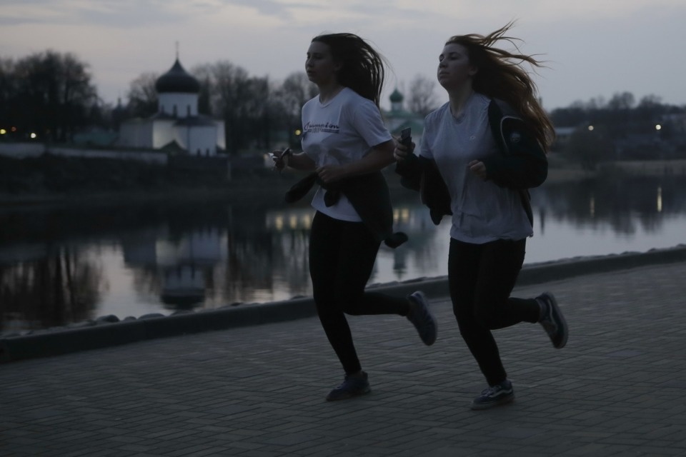 «Ночной забег» в Пскове «Ночной забег» в Пскове
