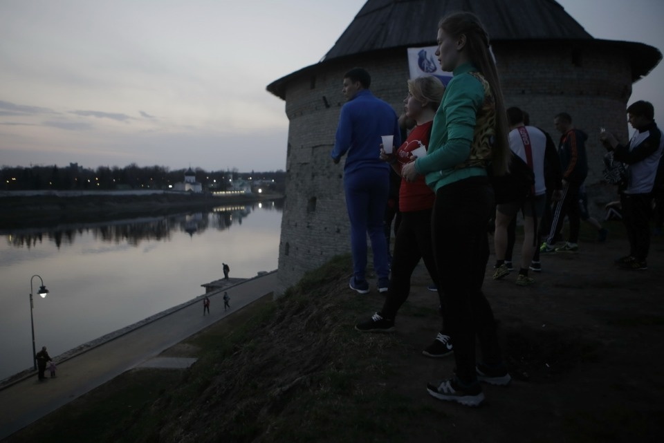 «Ночной забег» в Пскове «Ночной забег» в Пскове
