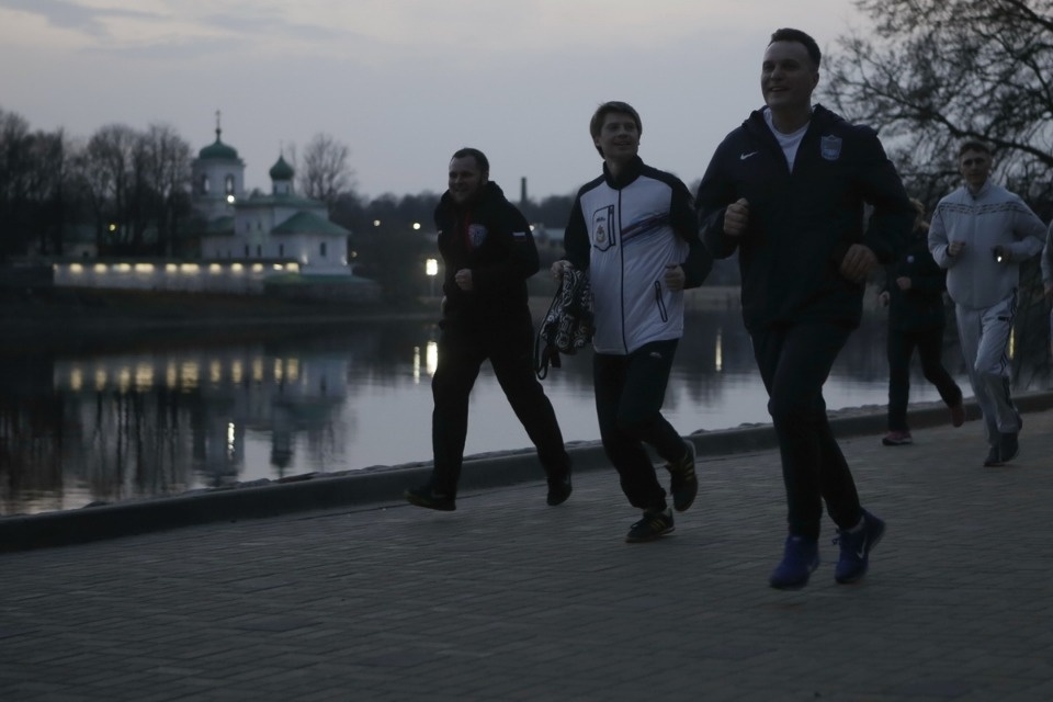 «Ночной забег» в Пскове «Ночной забег» в Пскове