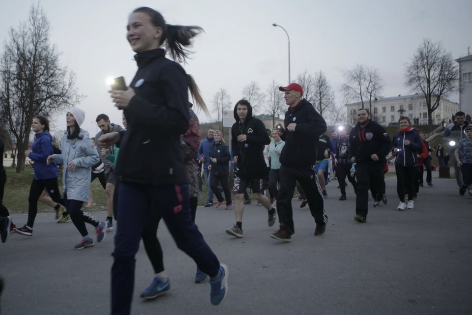 «Ночной забег» в Пскове «Ночной забег» в Пскове