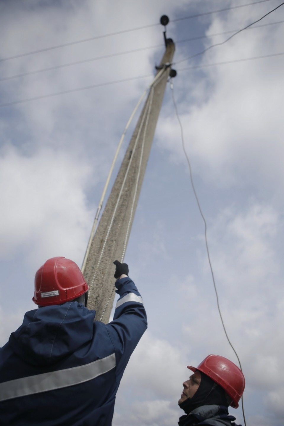 Учения энергетиков в Бежаницком районе.