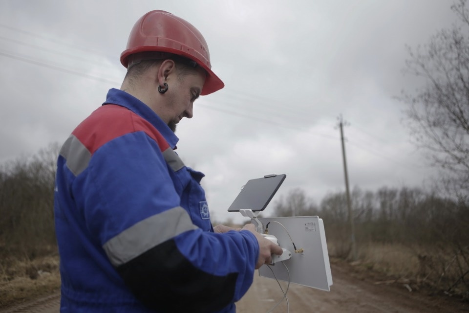 Учения энергетиков в Бежаницком районе.