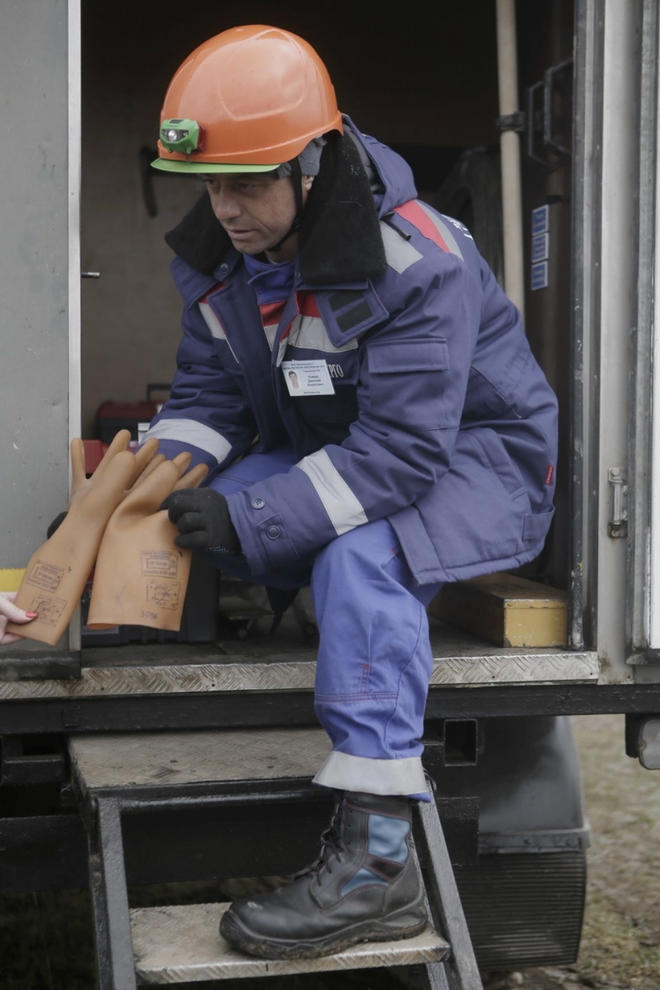 Учения энергетиков в Бежаницком районе.