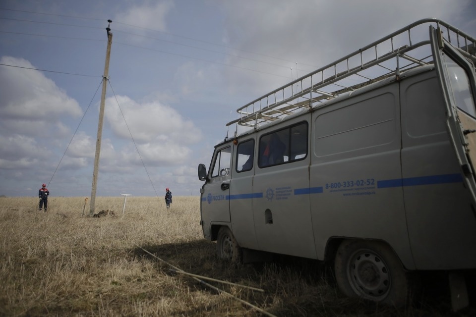 Учения энергетиков в Бежаницком районе.