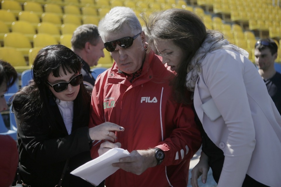 Эстафету бегали участники Олимпиады