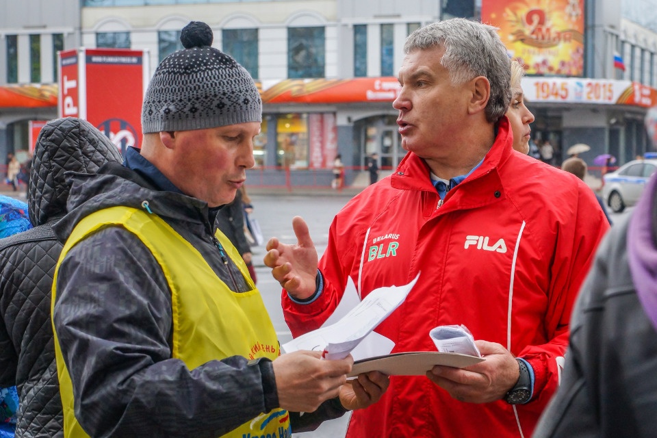 Эстафету бегали участники Олимпиады