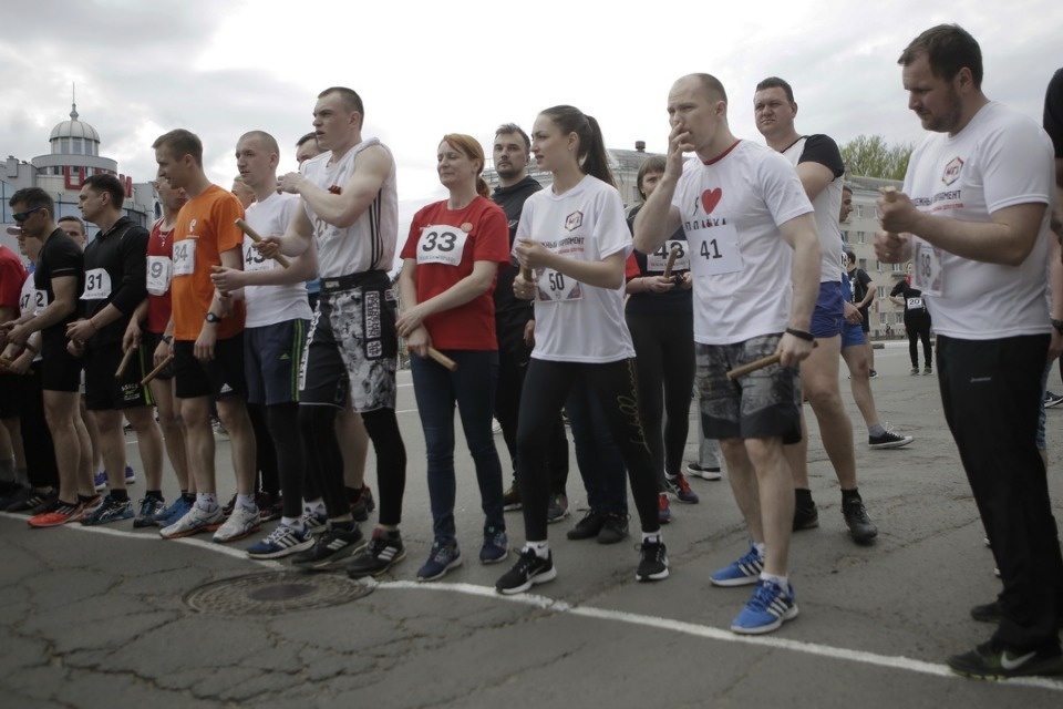 Тысячи псковичей пробежали эстафету «Псковской правды» – 2018