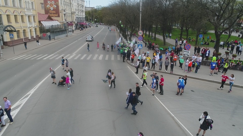 Эстафета «Псковской правды» - 2018 с высоты птичьего полёта