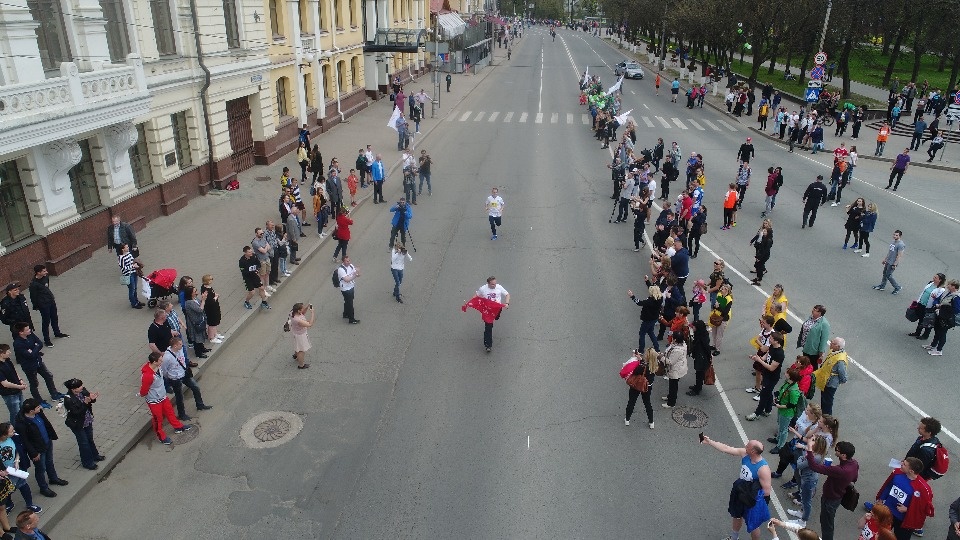 Эстафета «Псковской правды» - 2018 с высоты птичьего полёта