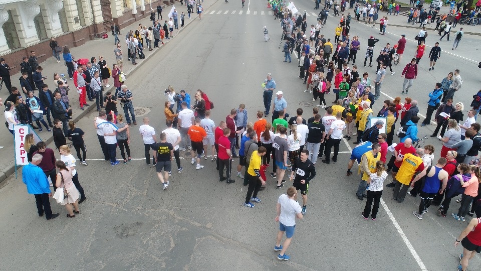 Эстафета «Псковской правды» - 2018 с высоты птичьего полёта