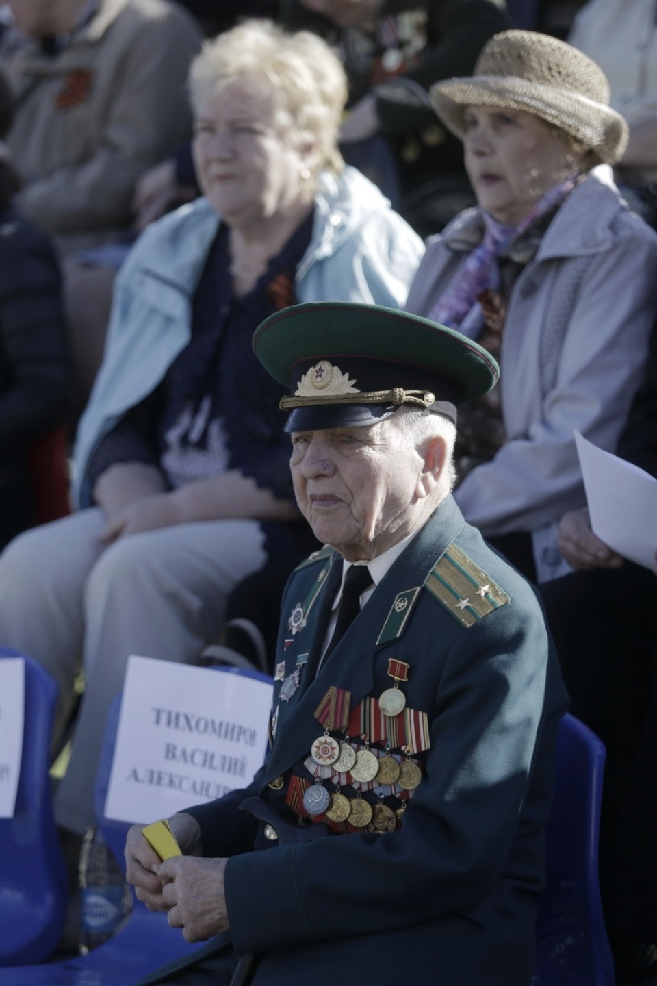 Ветераны Великой Отечественной войны на параде в честь Дня Победы