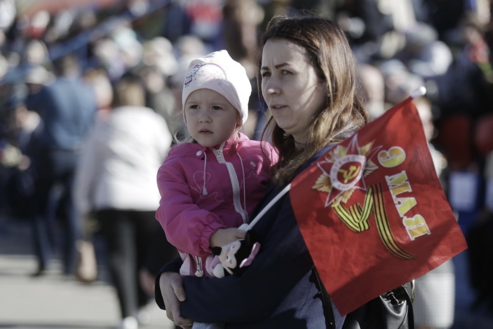Ветераны Великой Отечественной войны на параде в честь Дня Победы