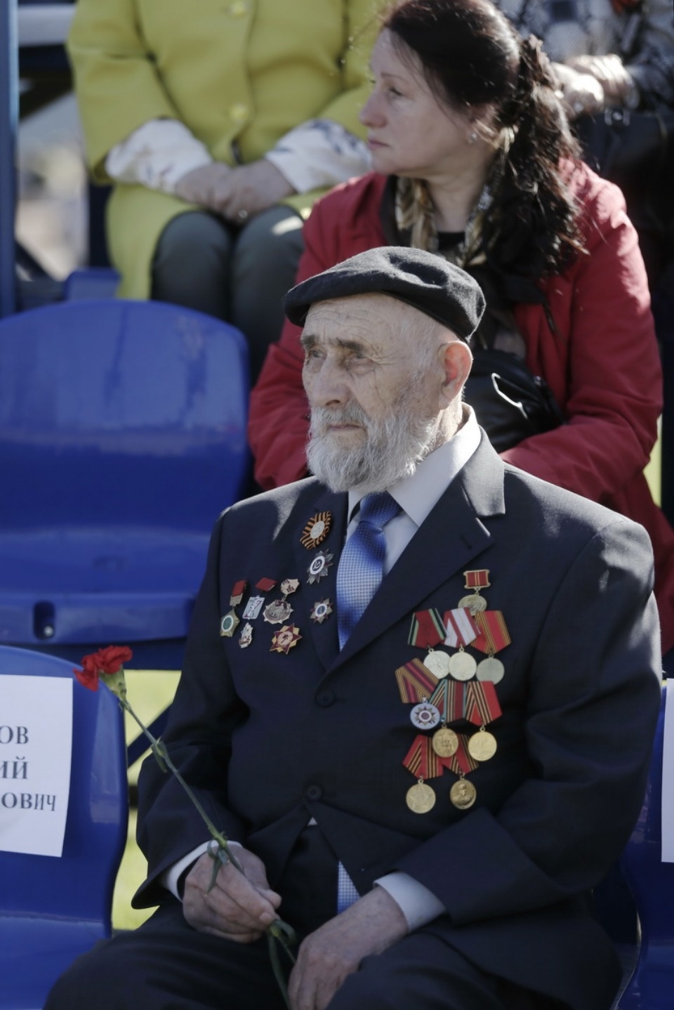 Ветераны Великой Отечественной войны на параде в честь Дня Победы