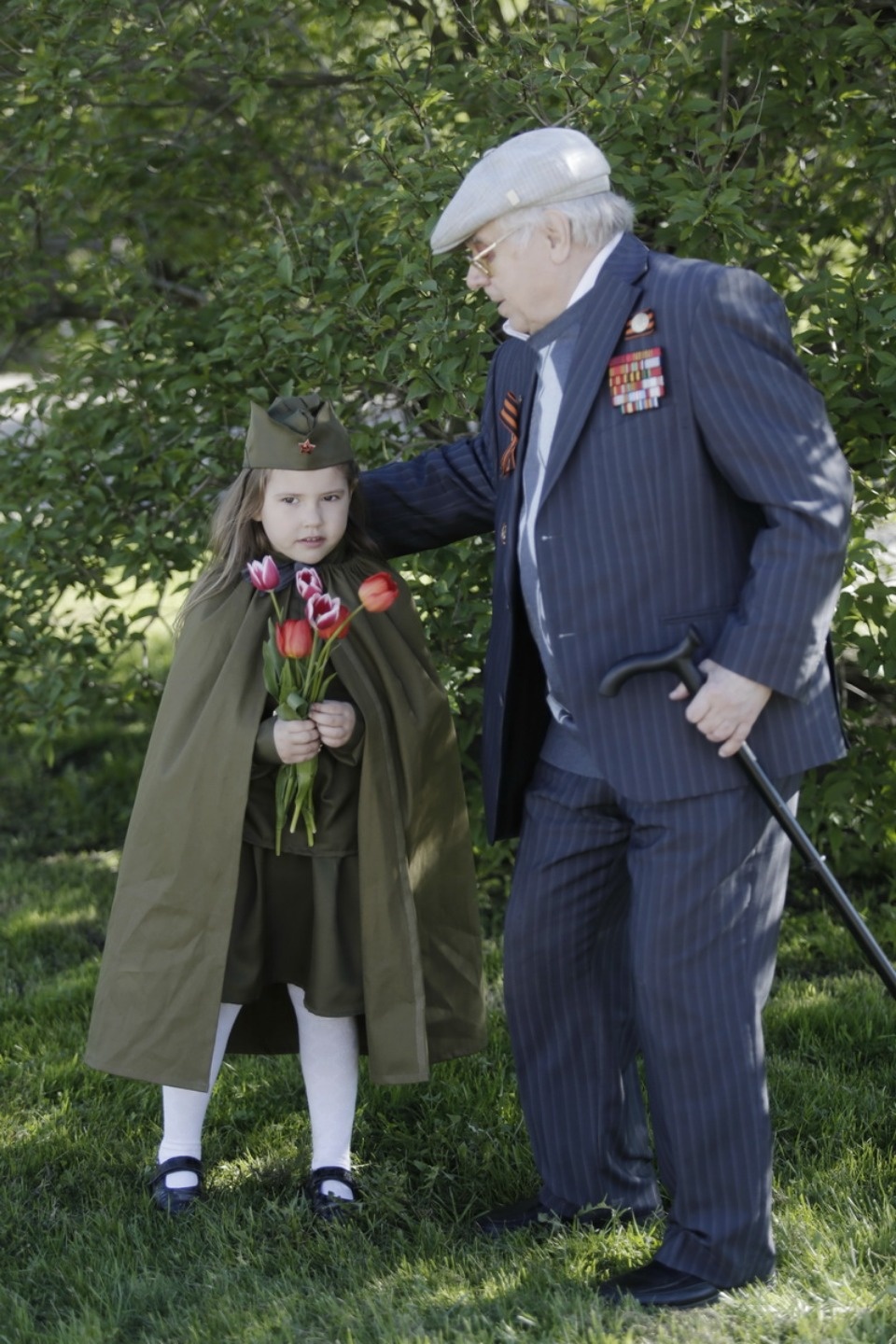 Ветераны Великой Отечественной войны на параде в честь Дня Победы