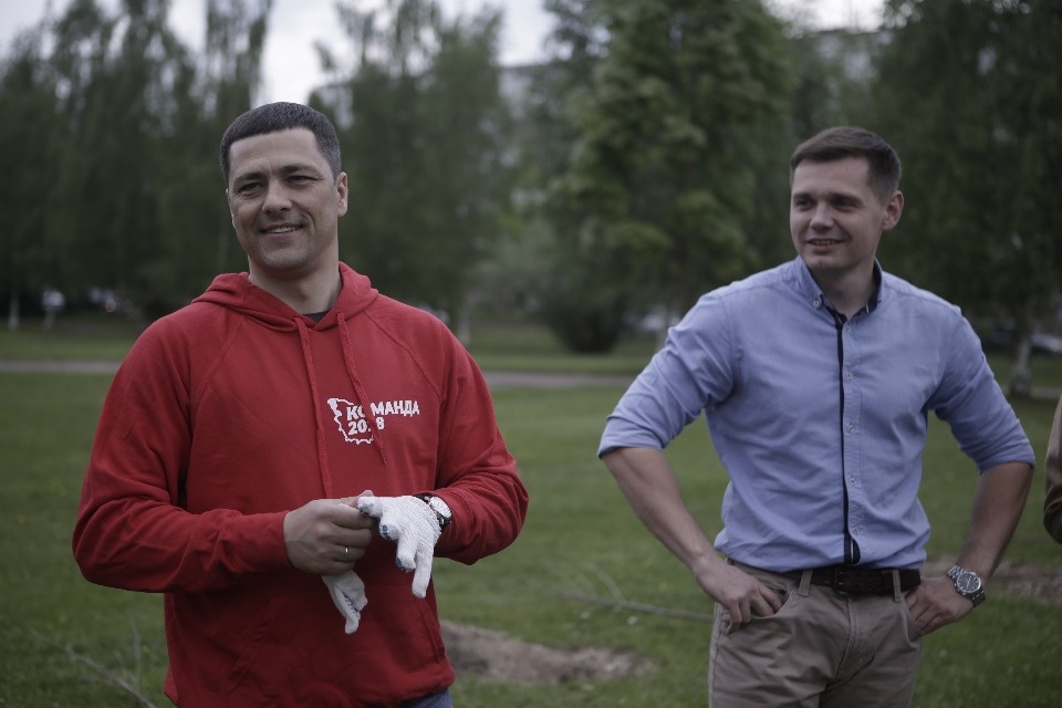 Вишневый сад посадили в Пскове участники проекта #Команда2018 Вишневый сад посадили в Пскове участники проекта #Команда2018