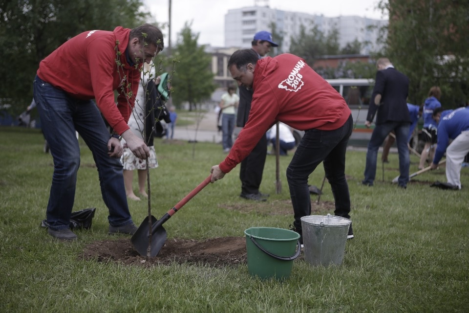 Вишневый сад посадили в Пскове участники проекта #Команда2018 Вишневый сад посадили в Пскове участники проекта #Команда2018