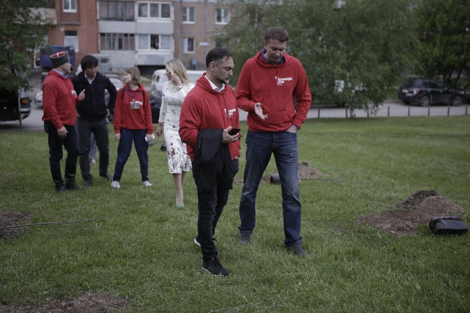 Вишневый сад посадили в Пскове участники проекта #Команда2018 Вишневый сад посадили в Пскове участники проекта #Команда2018
