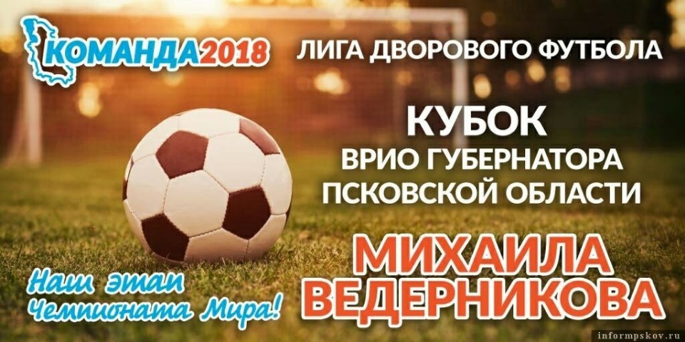 Названы финалисты Чемпионата по дворовому футболу на кубок губернатора Псковской области Названы финалисты Чемпионата по дворовому футболу на кубок губернатора Псковской области