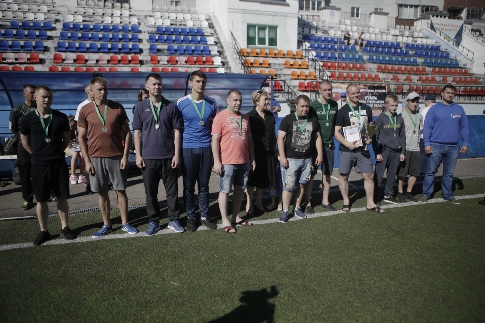 Награждение победителей Чемпионата по дворовому футболу на кубок губернатора