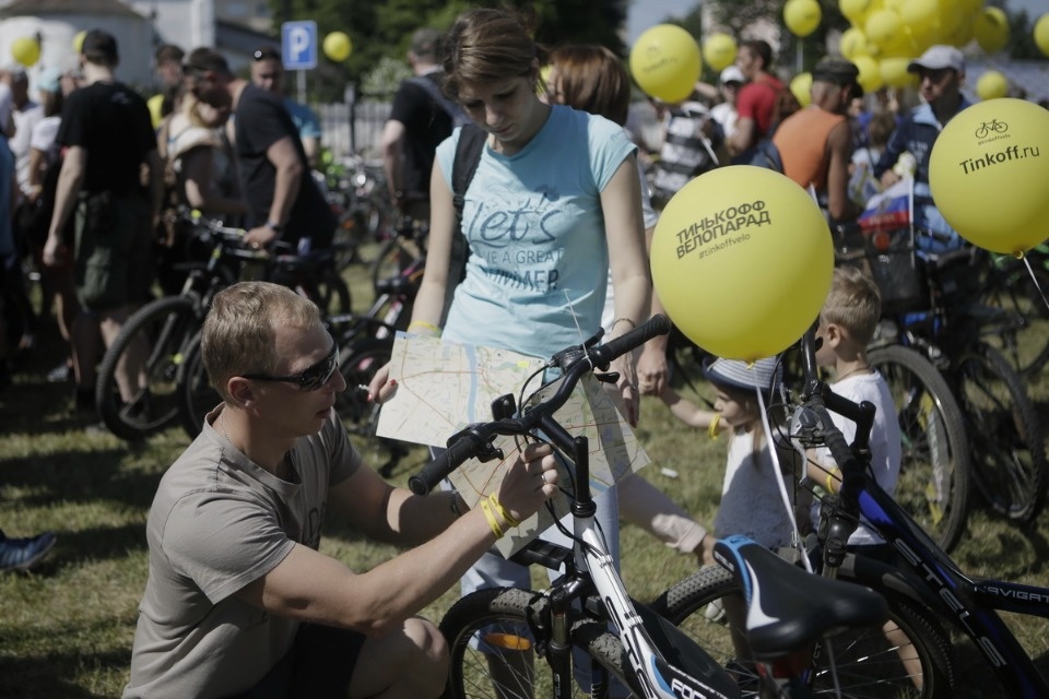По улицам города проехал второй Псковский велопарад