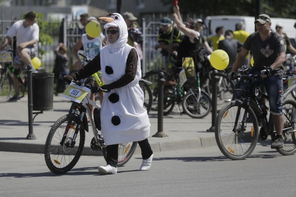 По улицам города проехал второй Псковский велопарад