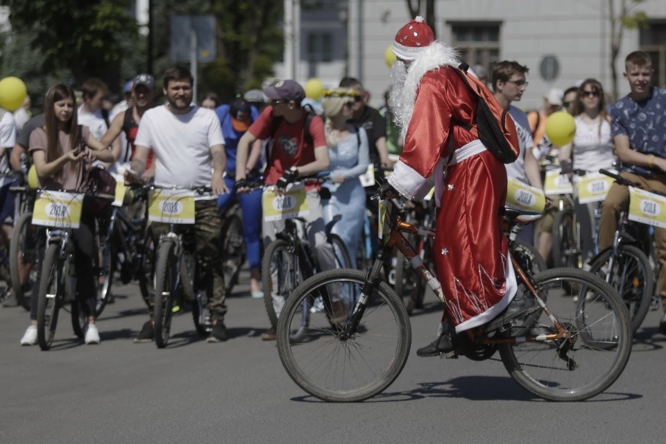 По улицам города проехал второй Псковский велопарад